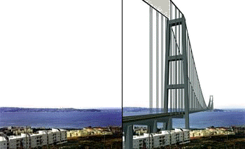 Ulteriore simulazione della presenza del ponte.