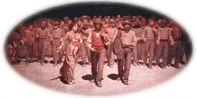 "Il Quarto Stato" (1901) di Giuseppe Pellizza da Volpedo (1868 - 1907), olio su tela, cm. 293x545, Civica Galleria d'Arte Moderna - Milano